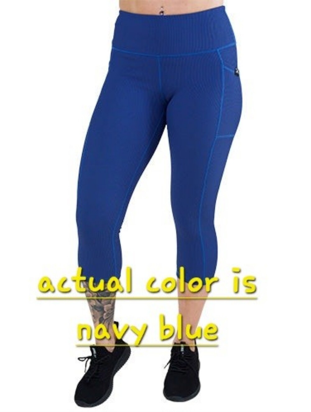 Constantly Varied Gear (CVG) Ribbed Texture Capri Leggings Large Size